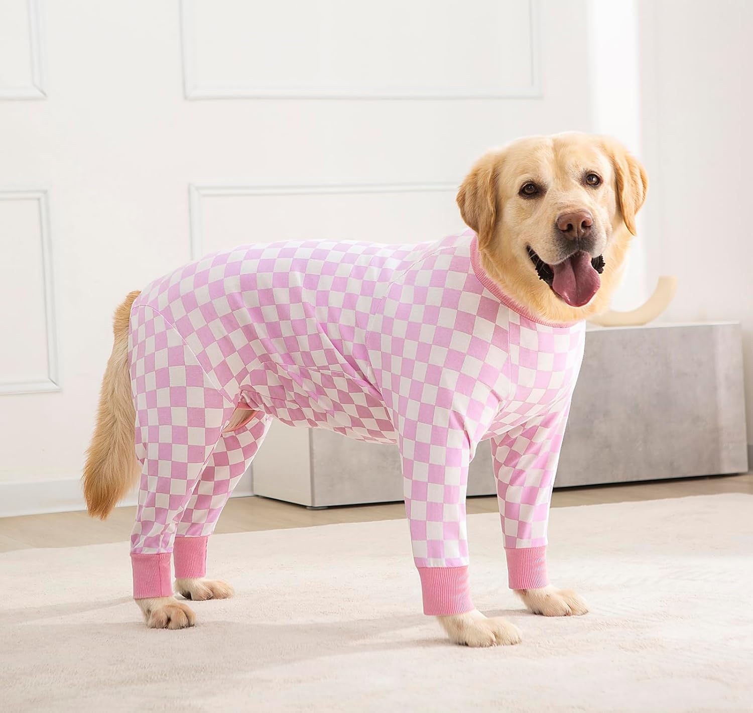 Thumbnail 6 de Blue Dream Island Cotton 4-Legged Dog Recovery Suit (Anti Hair Shedding) Onesie Pyjamas in Pink
