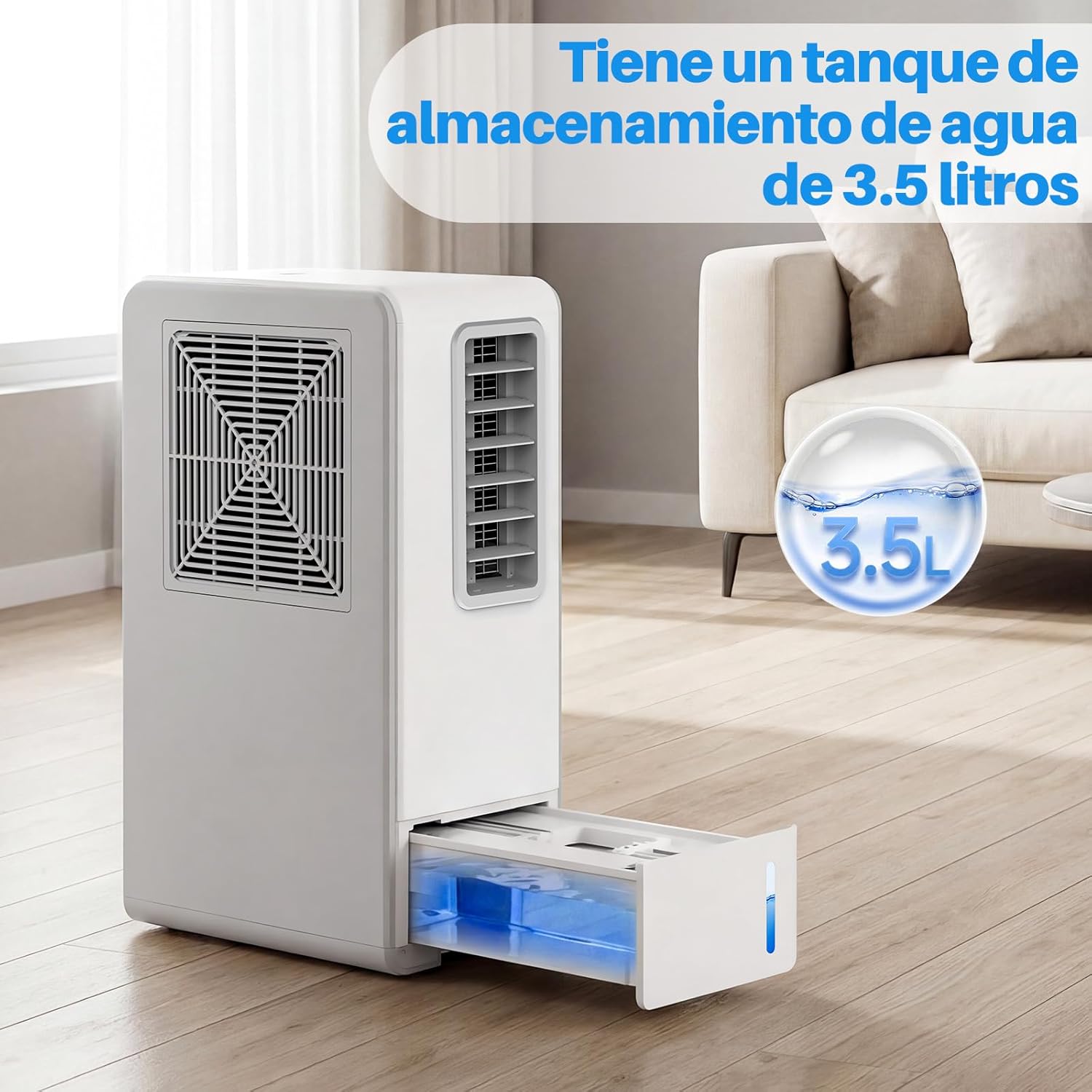 Thumbnail 4 de OKYUK Condizionatore portatile a risparmio energetico 200 W (R290) 3 in 1 con tubo di scarico bianco