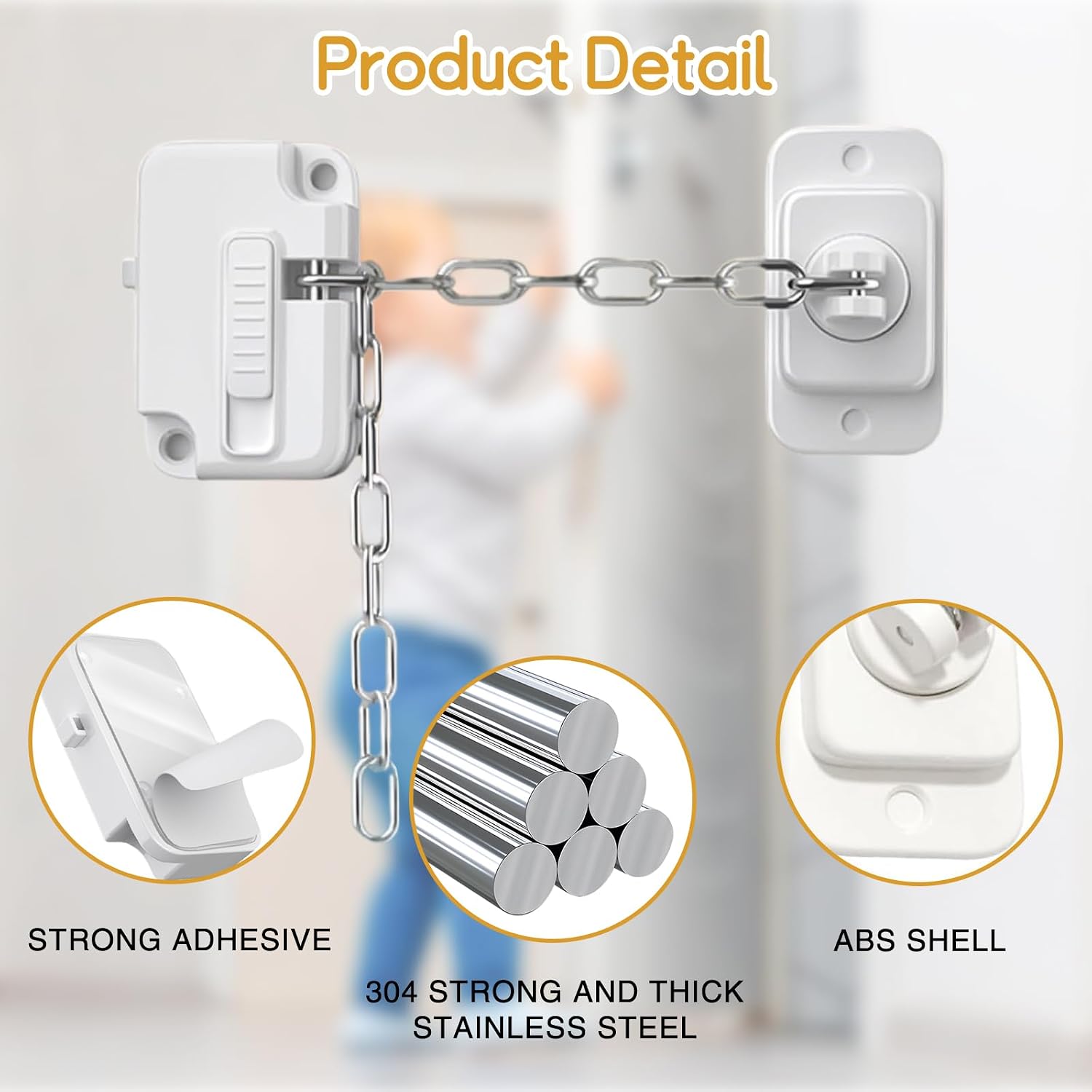 Detalle 2 de 2 Pack UPVC Window Locks for Safety