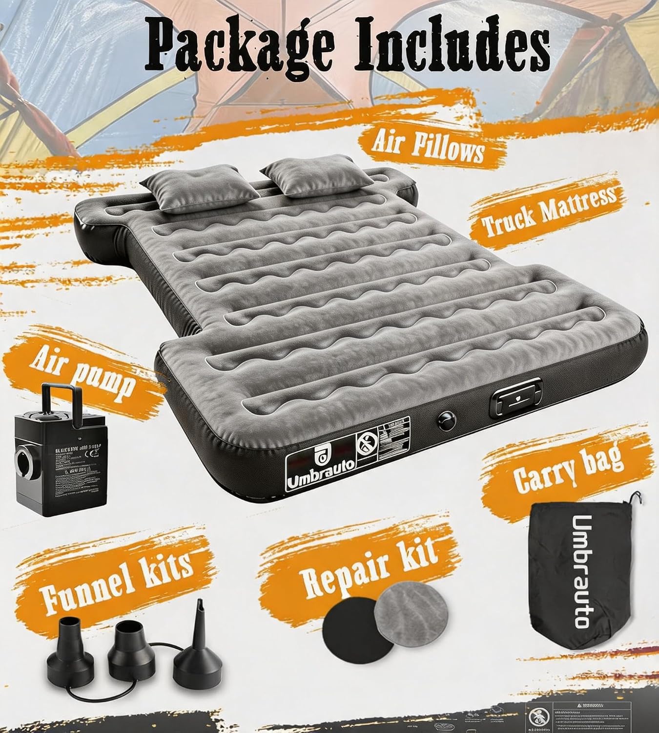 Detalle de Umbrauto Truck Bed Air Mattress, 5.5–5.8-Foot Fit