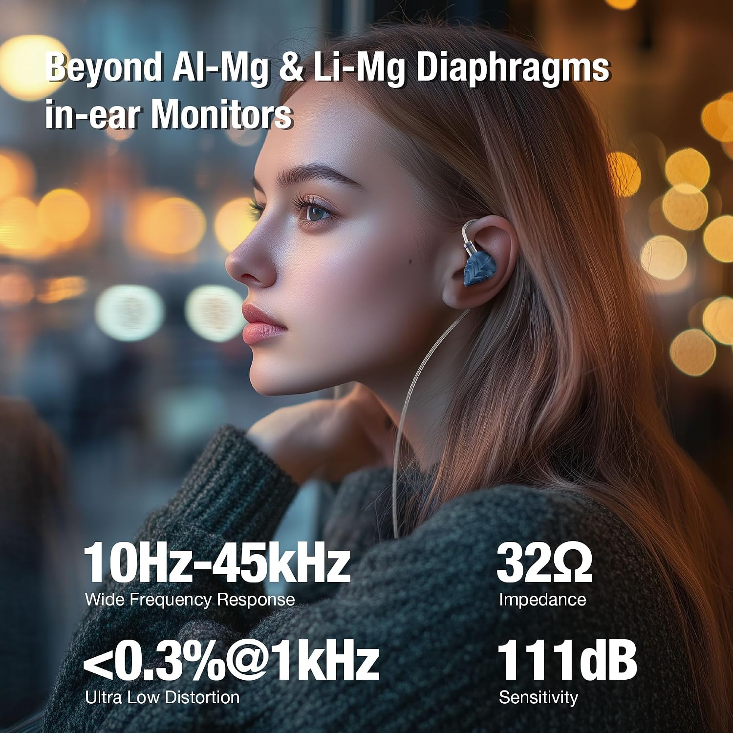 Detalle de Hidizs MK12 wired IEMs, 4.4 mm