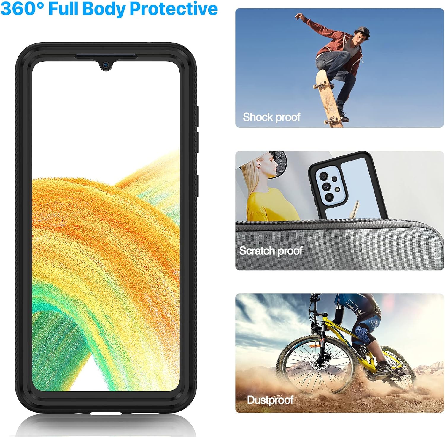 Thumbnail 5 de CENHUFO Samsung A33 5G Case with Screen Protector
