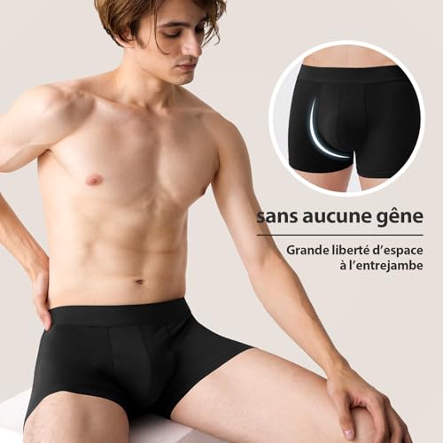 Detalle 2 de QINCAO boxers homme en coton
