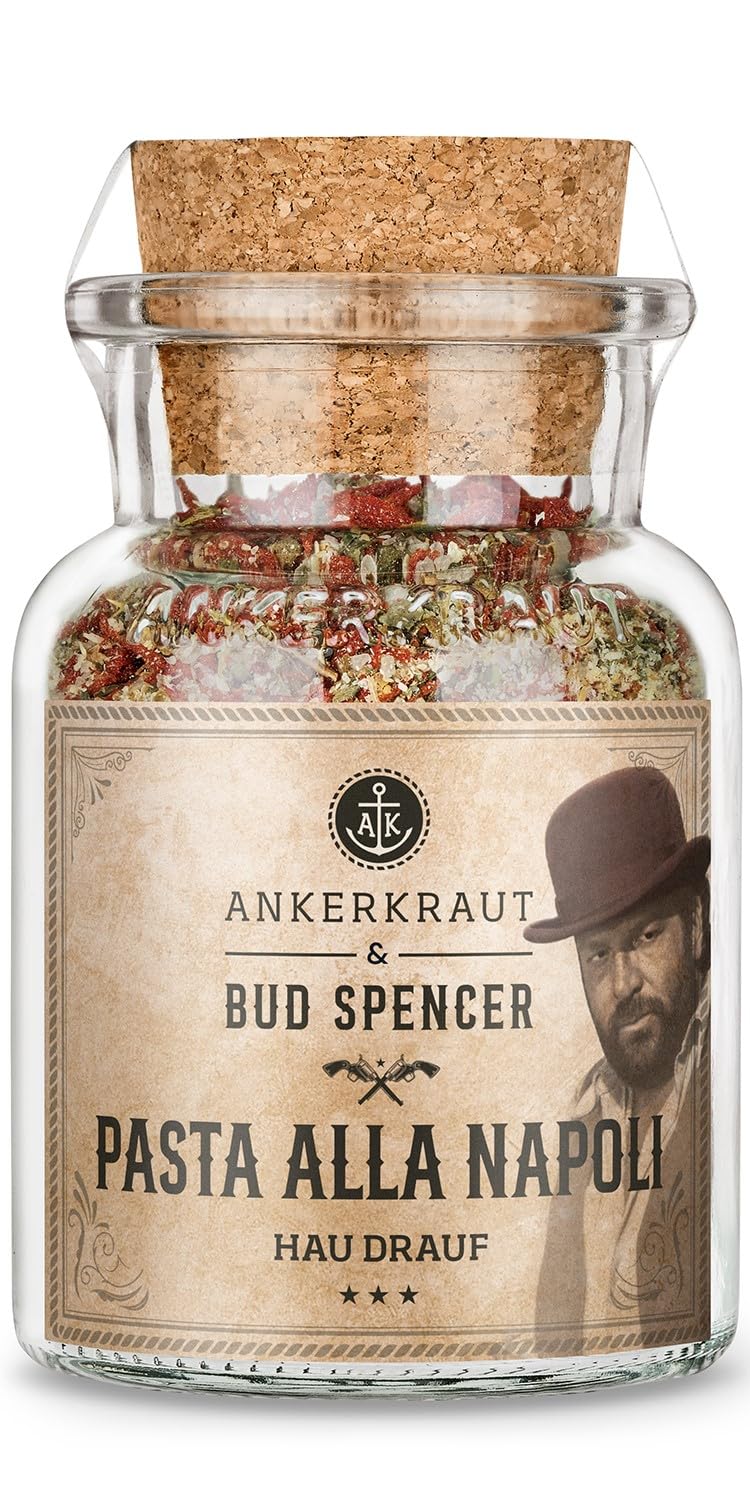 Detalle de Ankerkraut Bud Spencer & Terence Hill Bagaluten Gewürz-Box – Westernpfanne & Pasta alla Napoli (195 g Inhalt)
