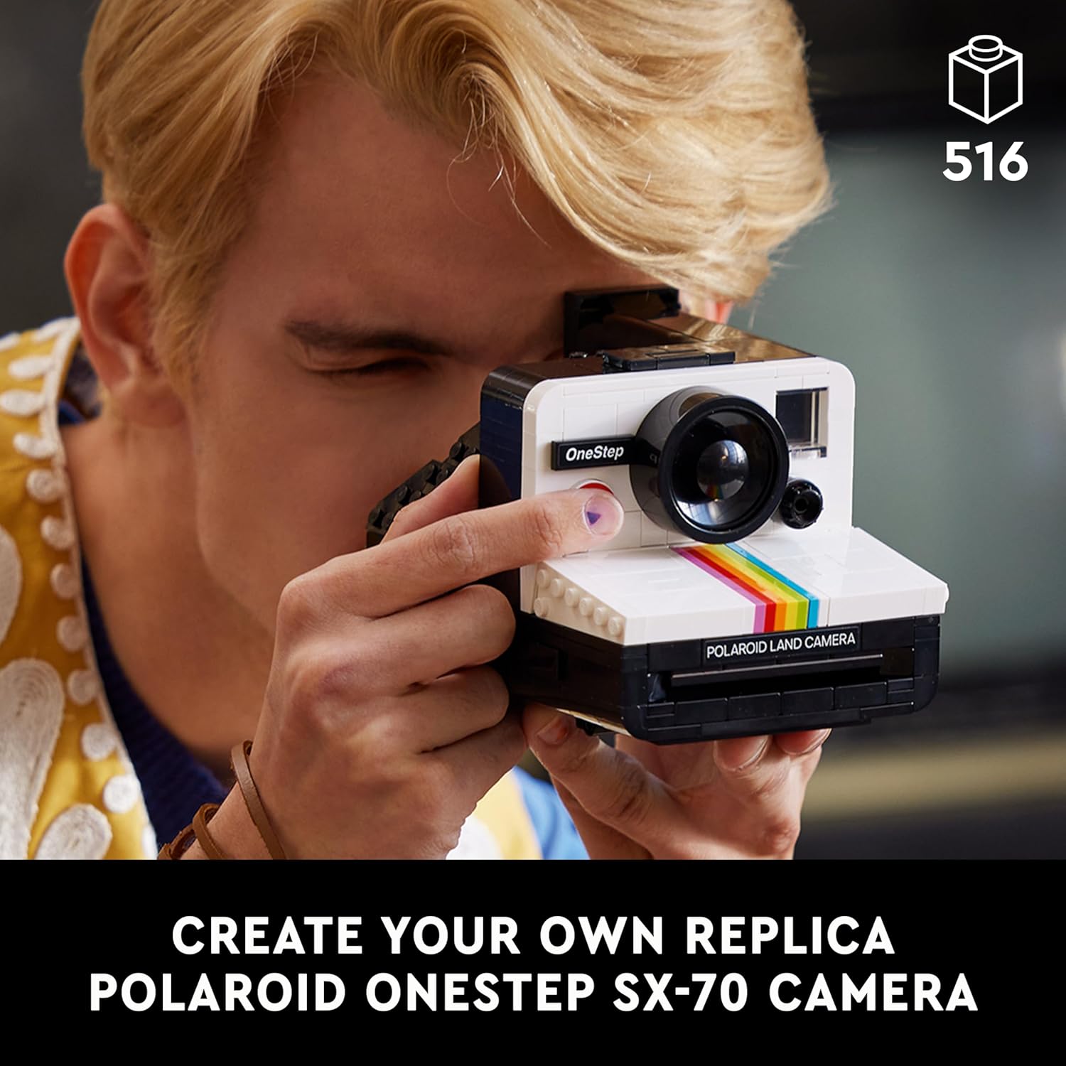 Thumbnail 1 de LEGO Ideas Polaroid OneStep SX-70 Camera Set (21345) – A collectible brick-built homage for photography lovers