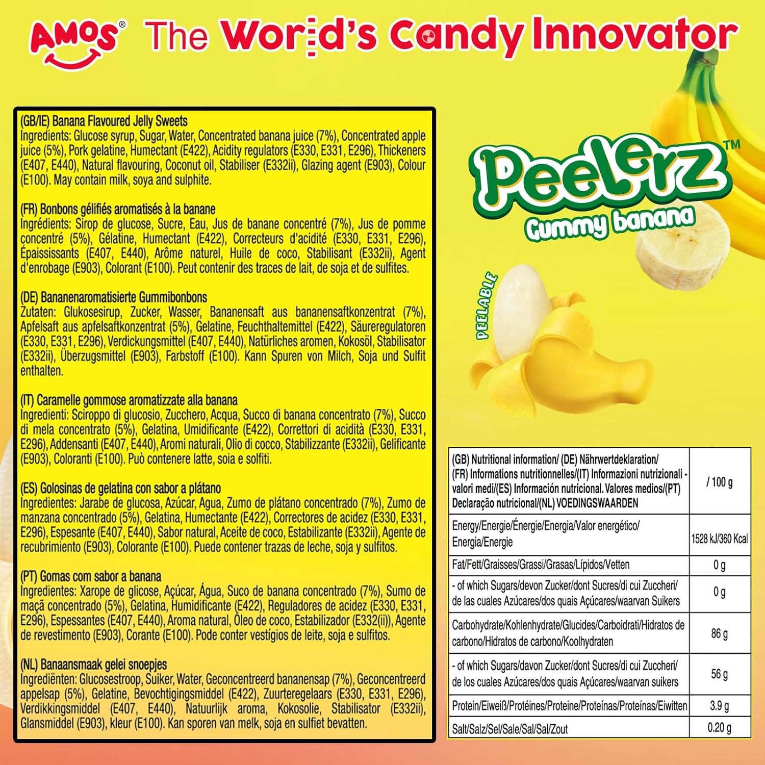 Detalle 2 de Amos Peelerz Plátano pelable 240g