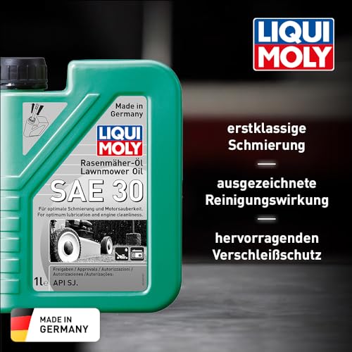 Detalle de LIQUI MOLY Rasenmäher-Öl SAE 30 – Mineralisches Gartengeräte-Öl, 1 L (Art.-Nr.: 1264)