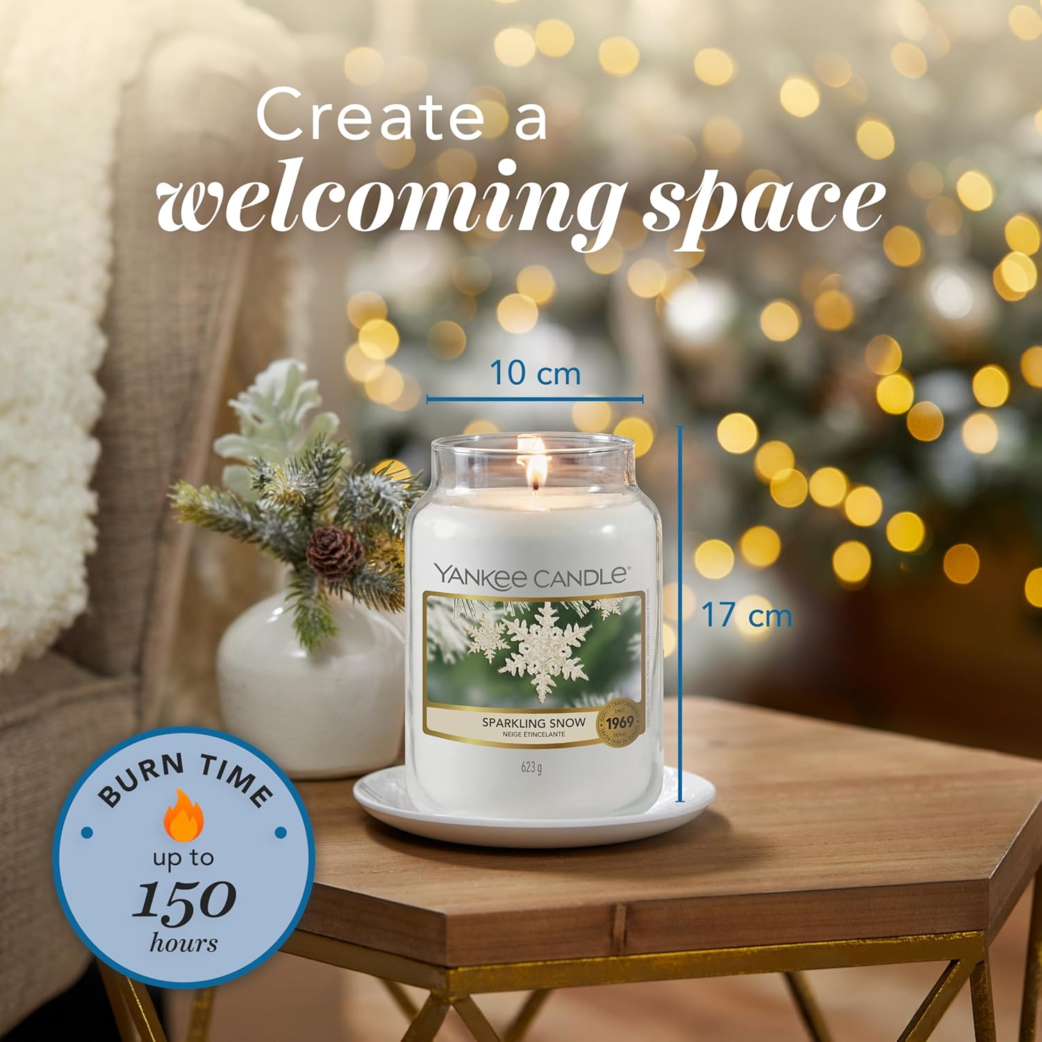 Thumbnail 4 de Yankee Candle Sparkling Snow Large Jar