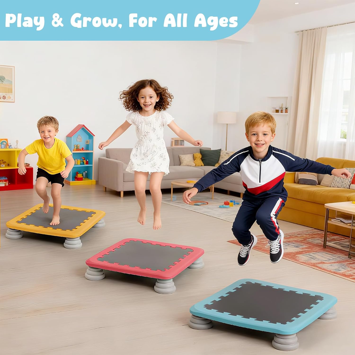 Thumbnail 4 de Mini Trampoline for Kids Indoor Rebounder