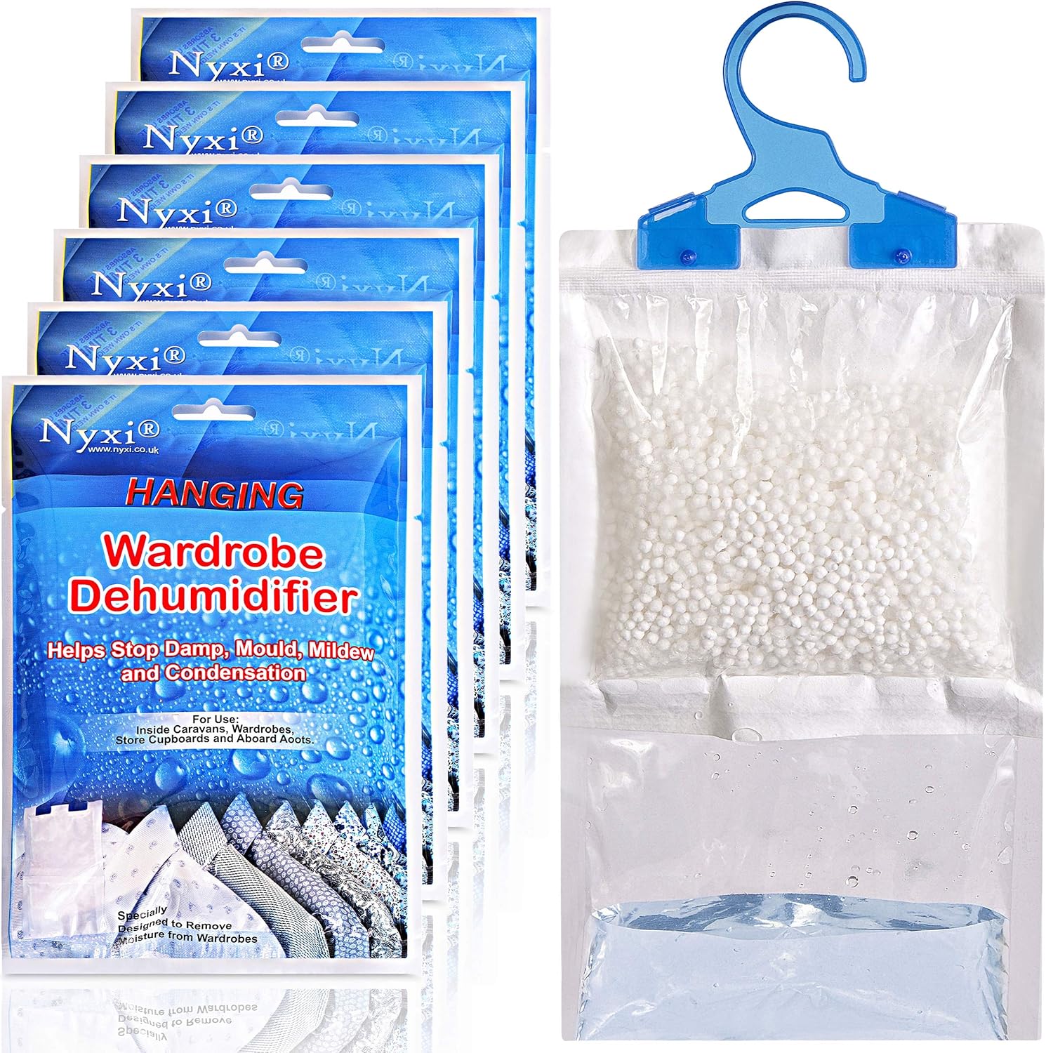 Nyxi Hanging Wardrobe Dehumidifier Set 3