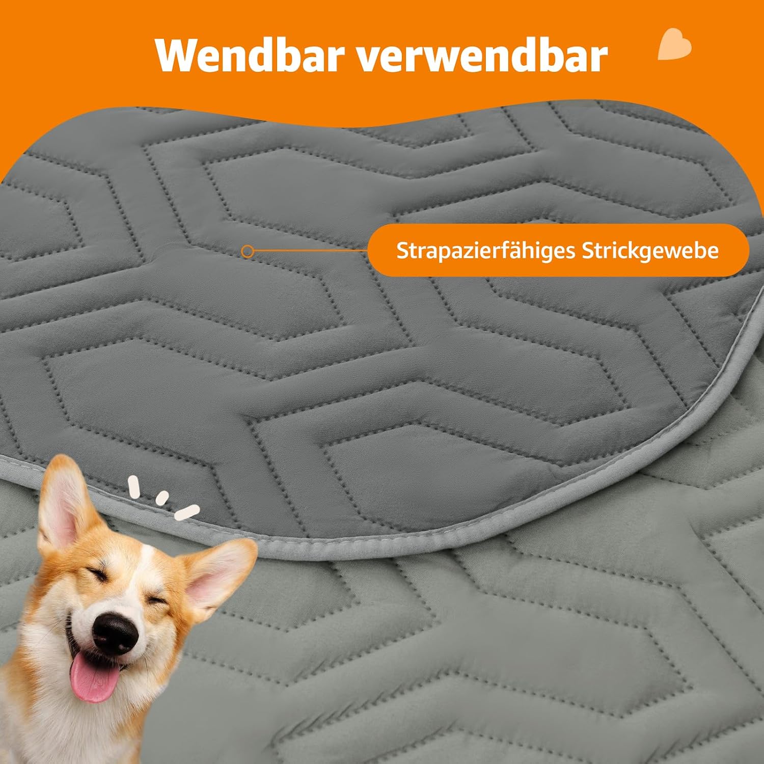 Detalle de PICK FOR LIFE 208x259 cm wasserdichte Hundedecke – beidseitig nutzbar, waschbar, Innen und Außen