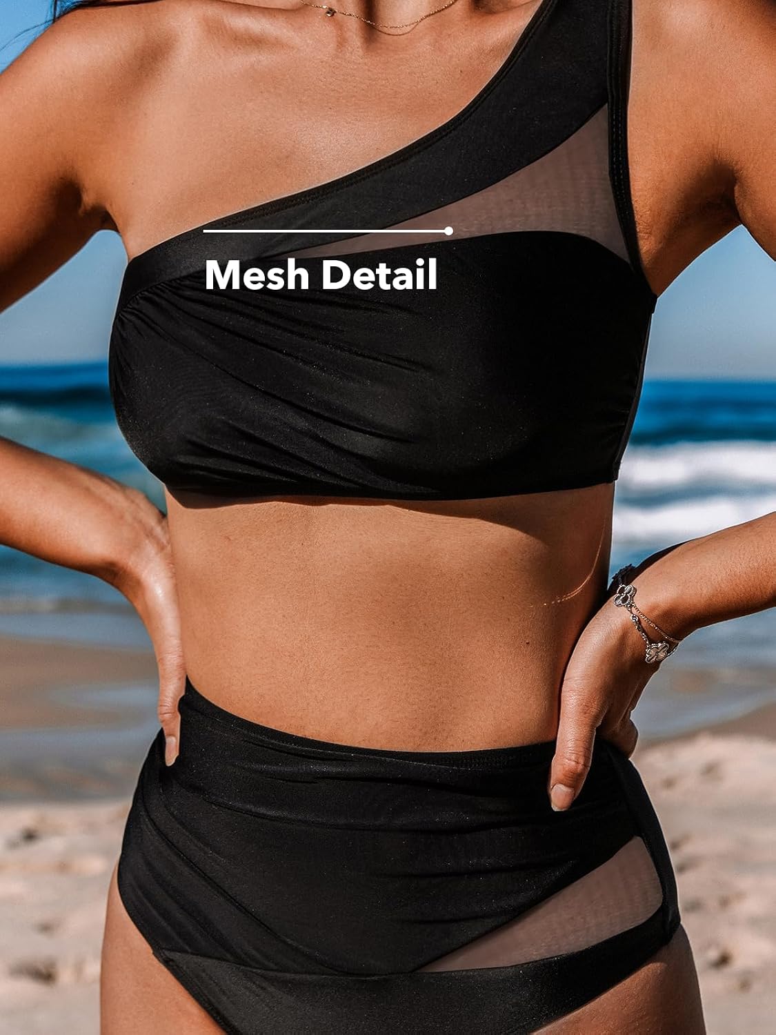 Detalle de CUPSHE Ensemble bikini deux pièces femme XL noir