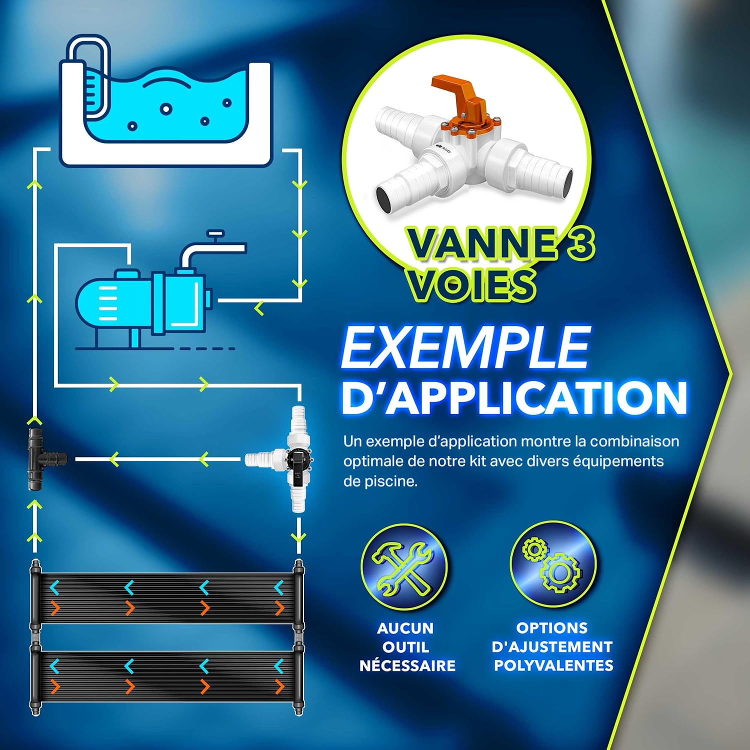 Detalle 2 de tillvex Bypass Kit Piscine Ă32/38 mm đ