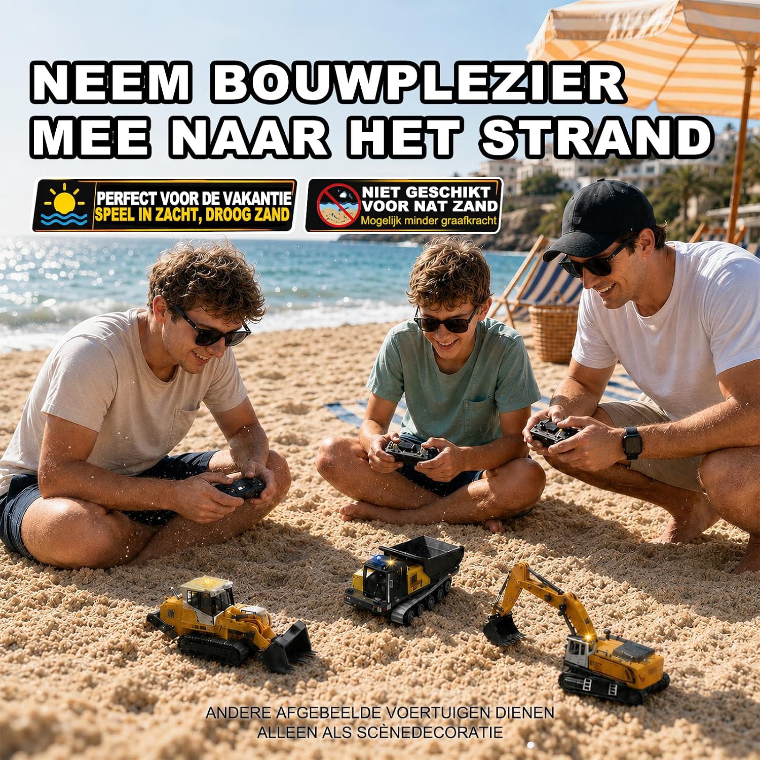 Detalle de Womaqu YG970 RC-graafmachine 1:50 met metalen bak, rupsbanden en 2,4GHz-bediening