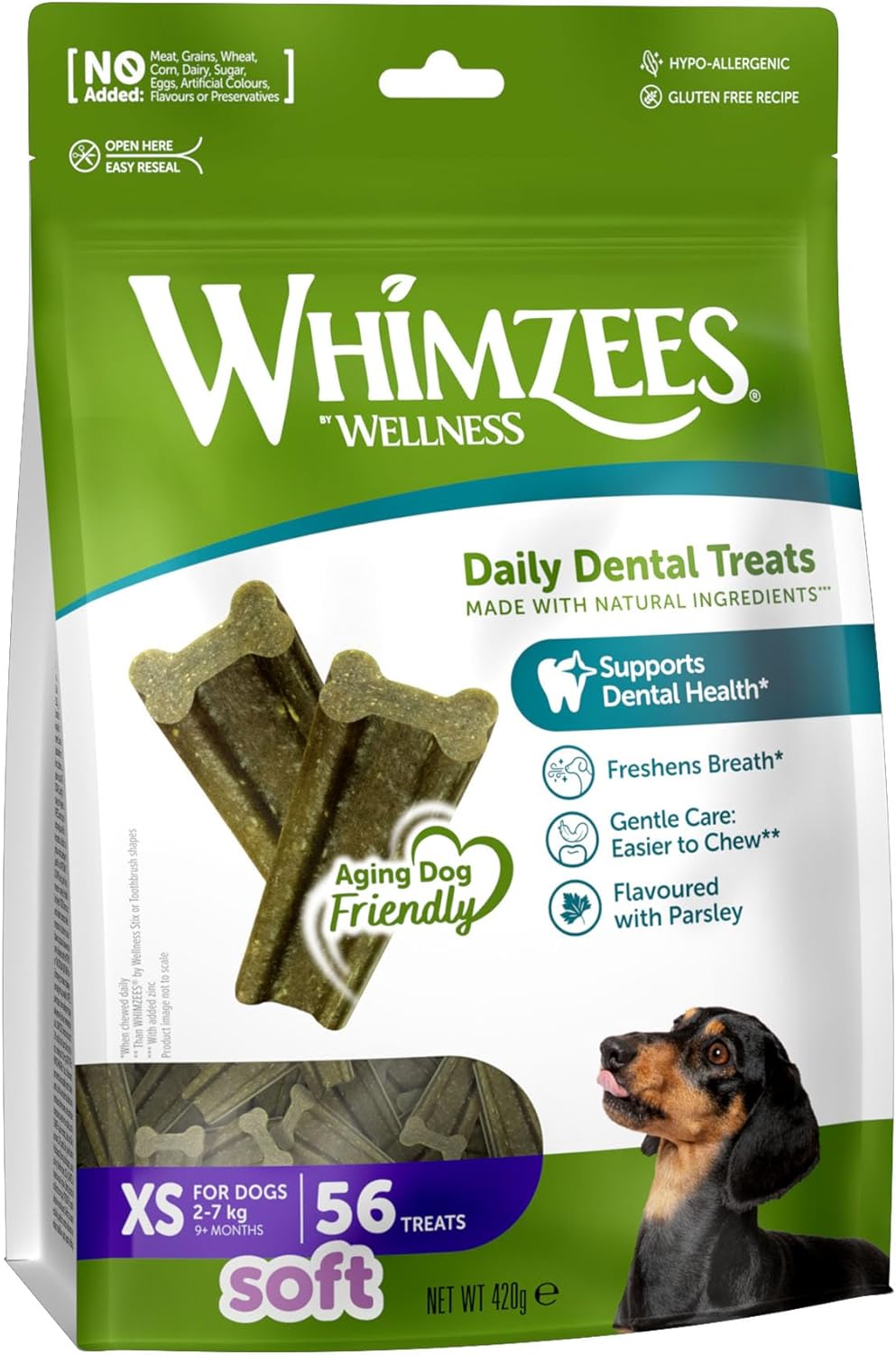 Detalle de WHIMZEES Stix M Fondo Mensile 30 Pezzi – Snack Naturali per Cane di Taglia Media