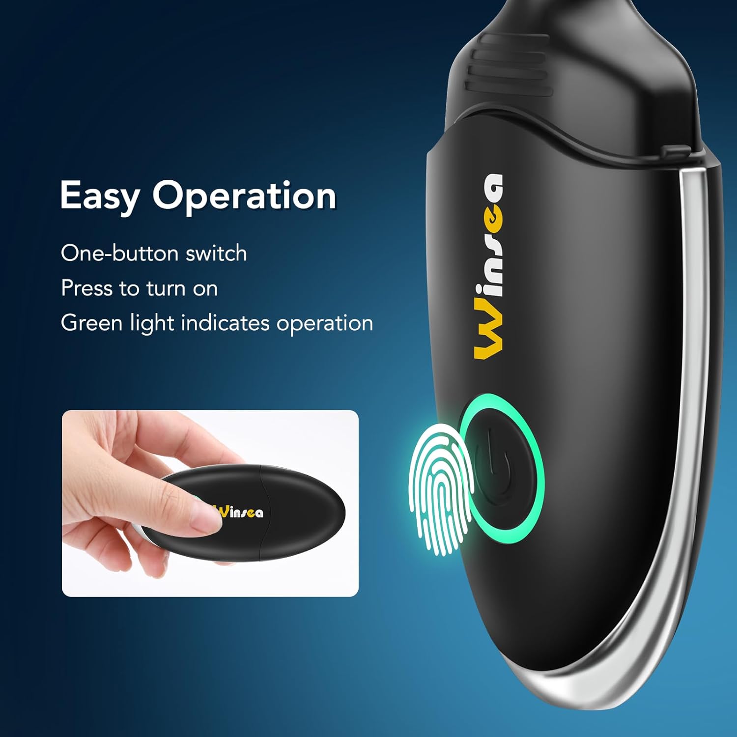 Detalle 2 de Winsea Ear and Nose Hair Trimmer USB Rechargeable