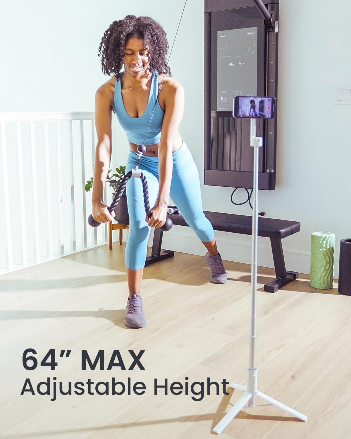 Thumbnail 2 de KraftGeek OTH-AB202MAX-MAG Magnetic Phone Tripod, 64.2-Inch, N52 Mount