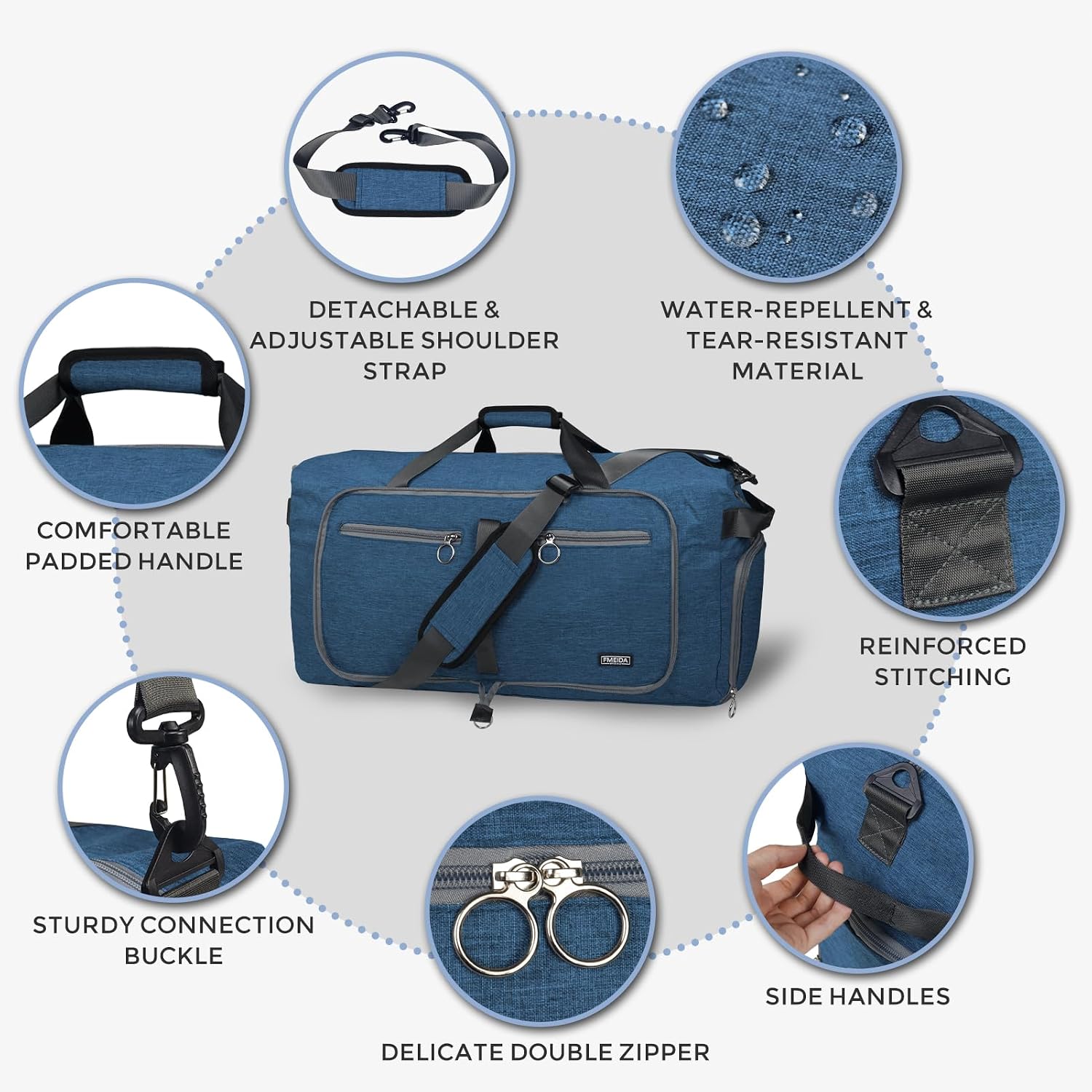 Thumbnail 5 de Fmeida 65L Foldable Duffle Bag