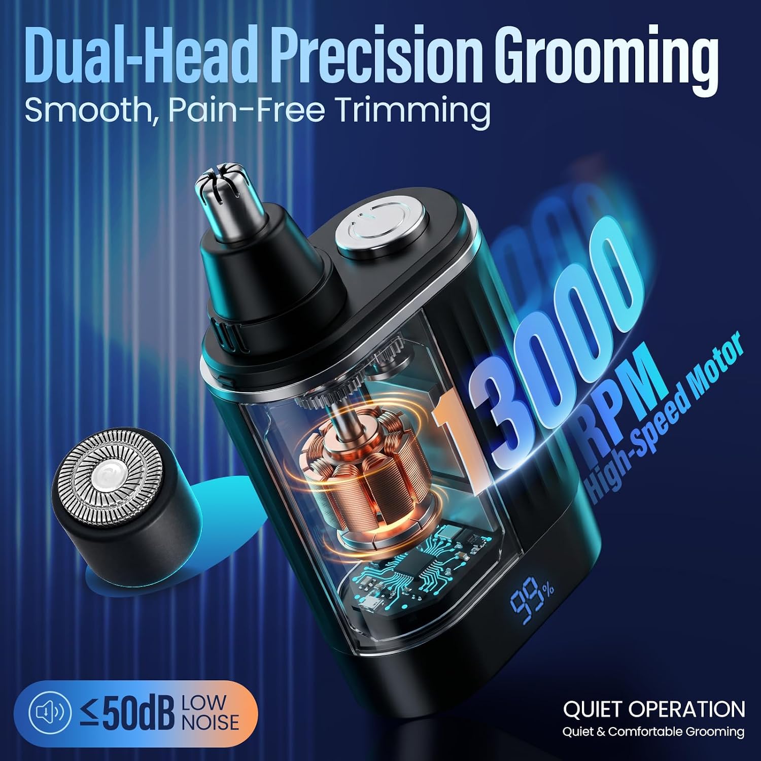 Thumbnail 3 de Yunmiss Nose and Facial Hair Trimmer 2-in-1
