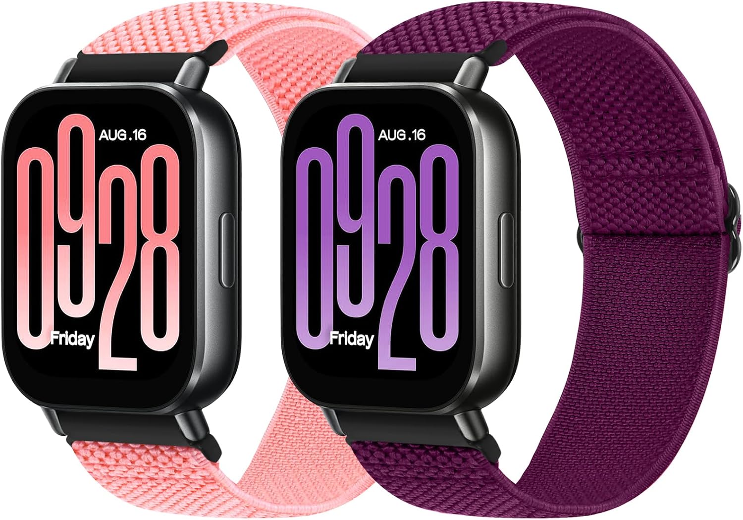 BTTNG Correa de 22 mm para Xiaomi Redmi Watch 5 Active / Redmi Watch 5 Lite y más – Pulsera deportiva de repuesto en nylon elástico