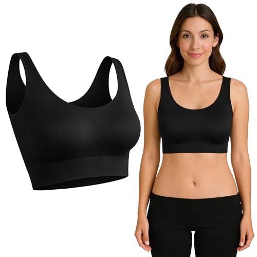Thumbnail 8 de UnsichtBra Femme Lot de 3 Soutiens-Gorge sans Armatures, Couture et Crochets | Confort quotidien (3XL)