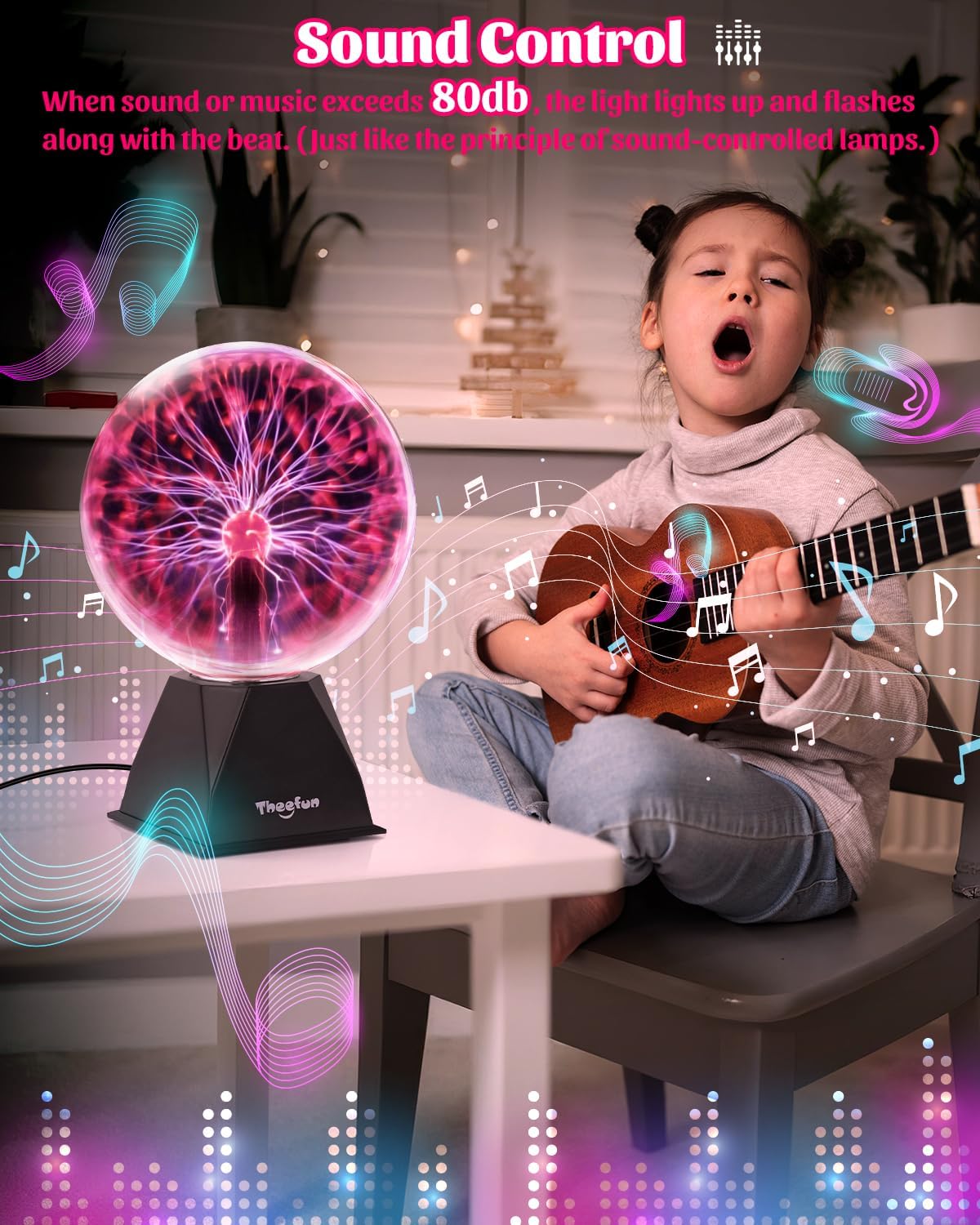 Thumbnail 1 de Theefun plasma ball, 8-inch