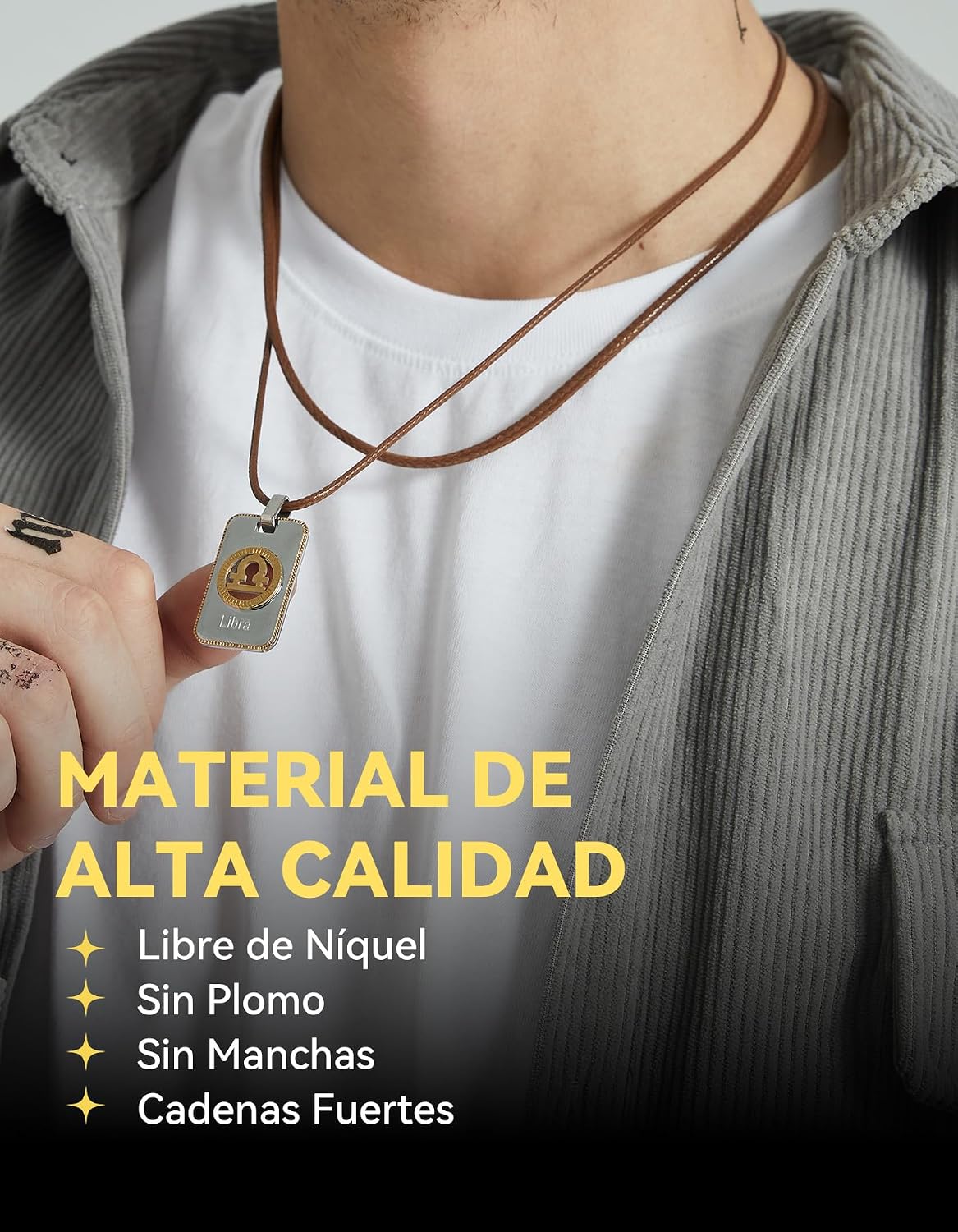 Detalle 2 de ChainsHouse Collar de Cuero 61 cm