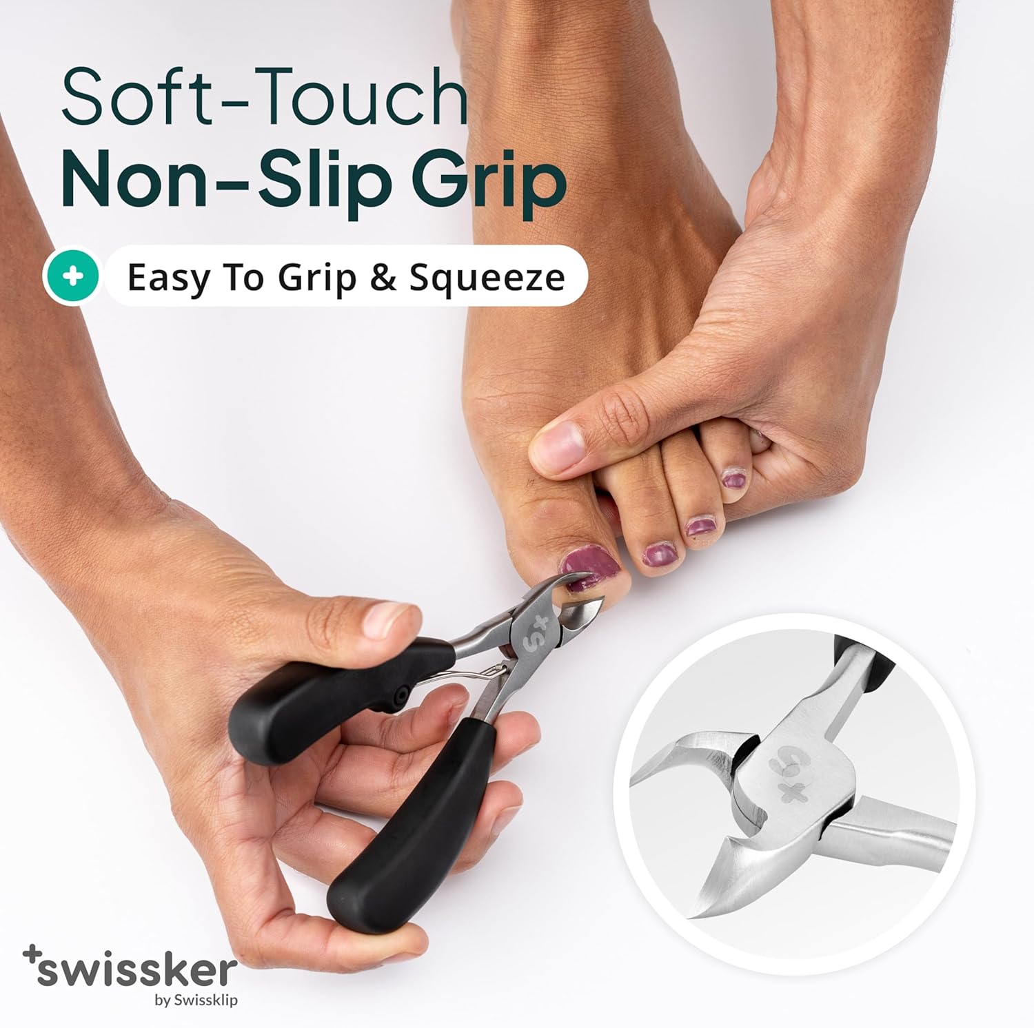 Detalle de Swissker by Swissklip: Heavy Duty Toenail Clippers for Thick Nails