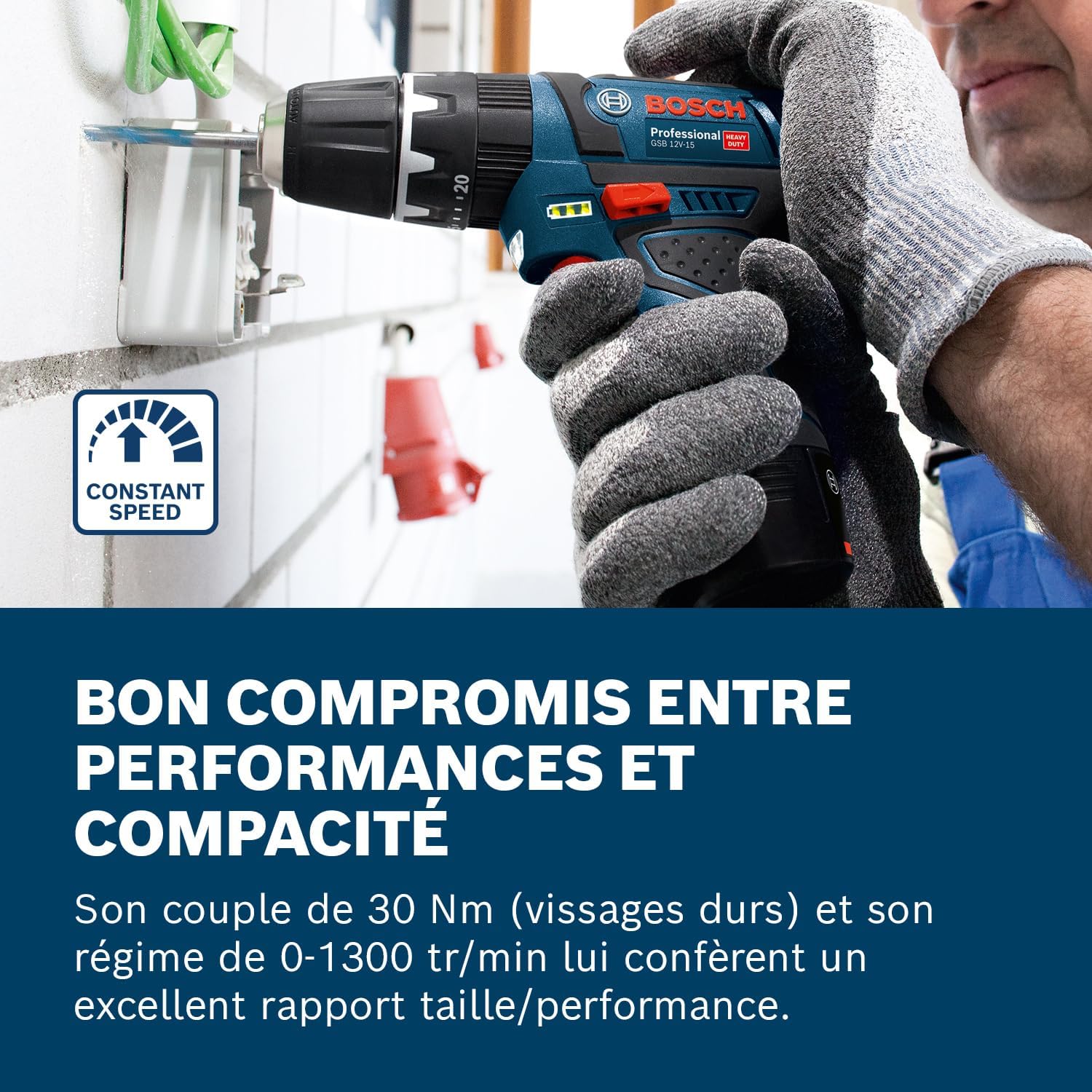 Thumbnail 2 de Bosch Professional 12V System GSB 12V-15 perceuse-visseuse à percussion sans fil (sans batterie ni chargeur)