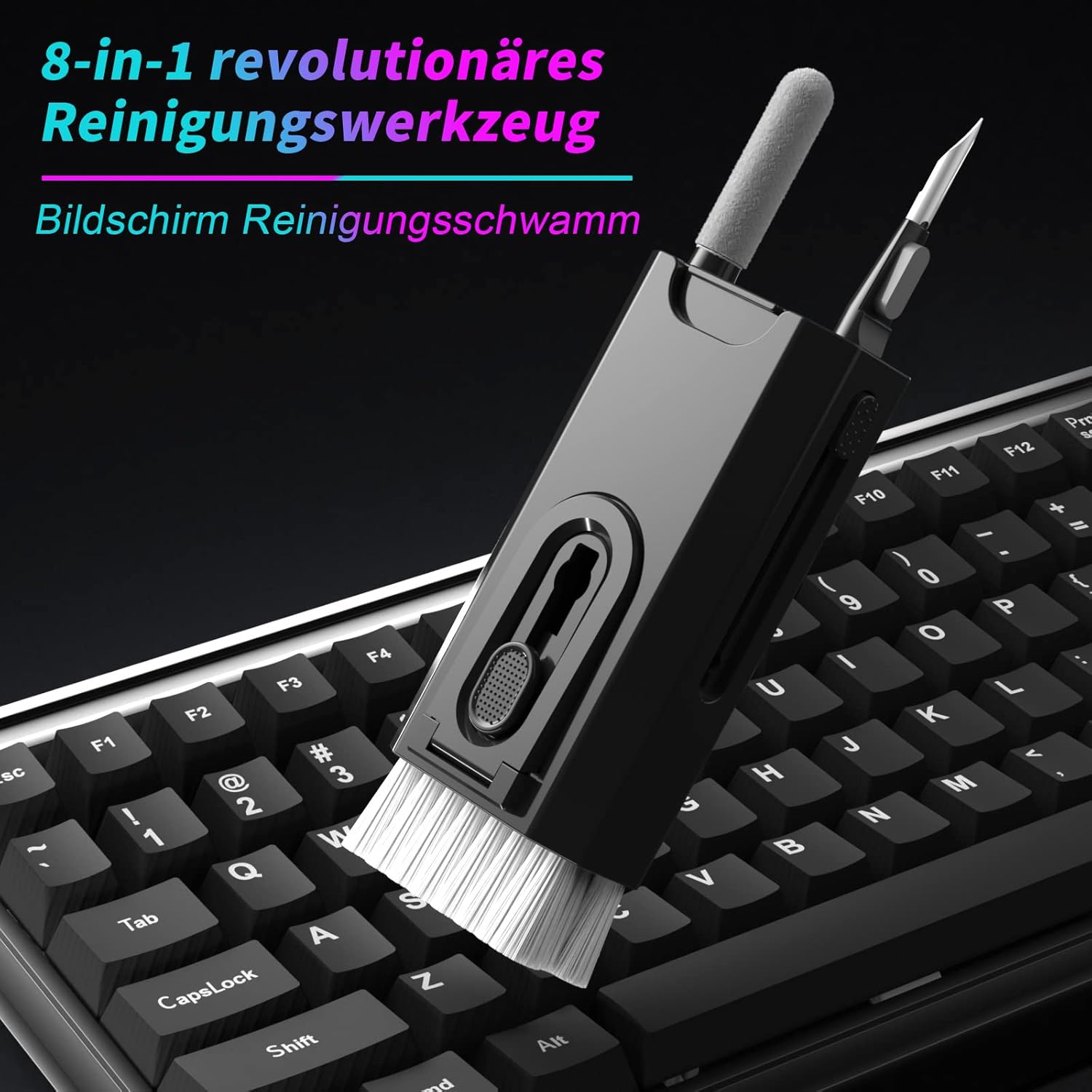 Thumbnail 1 de 8‑in‑1 Tastatur-Reinigungsset mit Kappenzieher 🧽