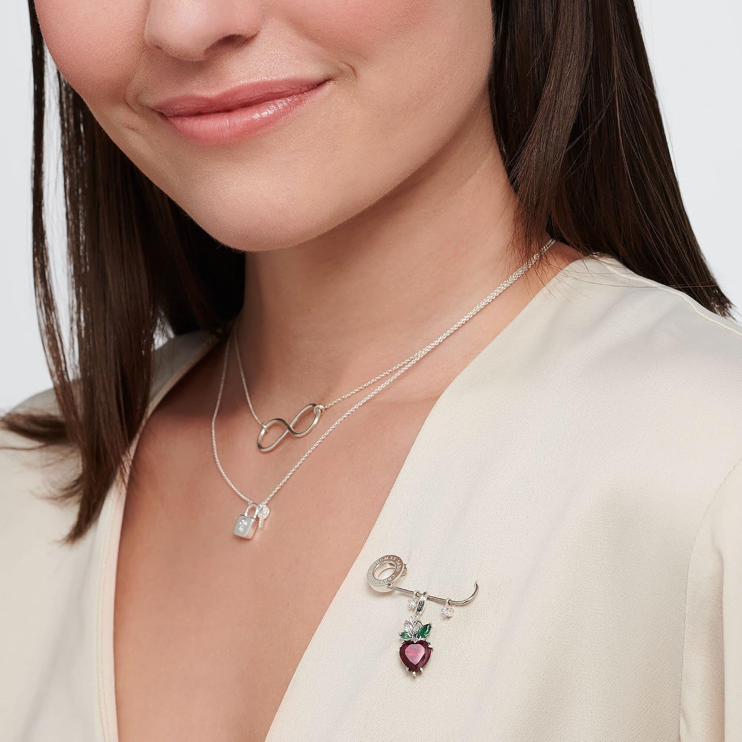 Detalle 2 de Thomas Sabo broche en argent sterling et oxyde de zirconium (X0279-225-14)