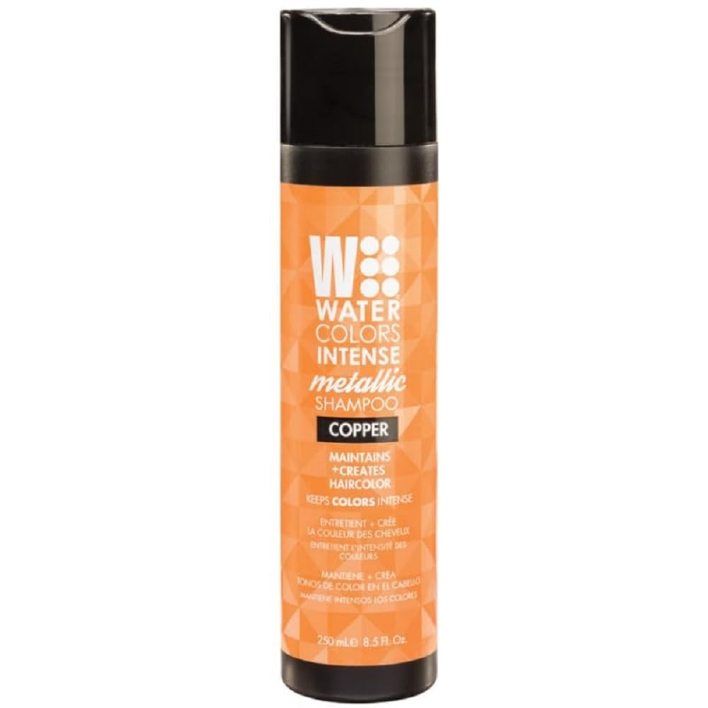 Detalle 1 de Watercolors INTENSE METALLIC Semi-Permanent Color Depositing Shampoo (Silver) — Sulfate & Paraben Free, 8 fl oz