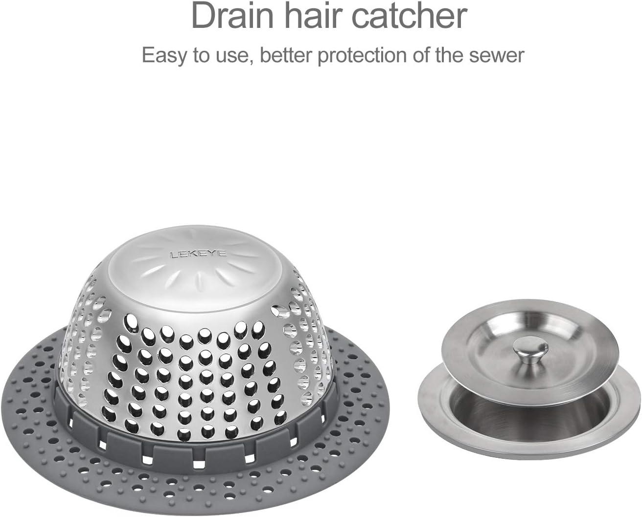 Thumbnail 1 de LEKEYE Drain Protector, Stainless Steel