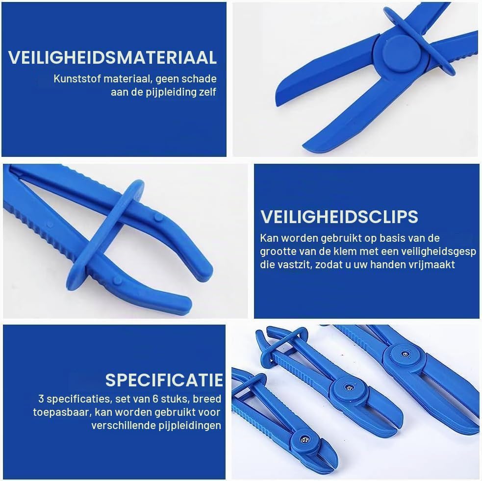 Thumbnail 4 de Aoreun P00454 slangklemtangset, 6-delig voor flexibele leidingen