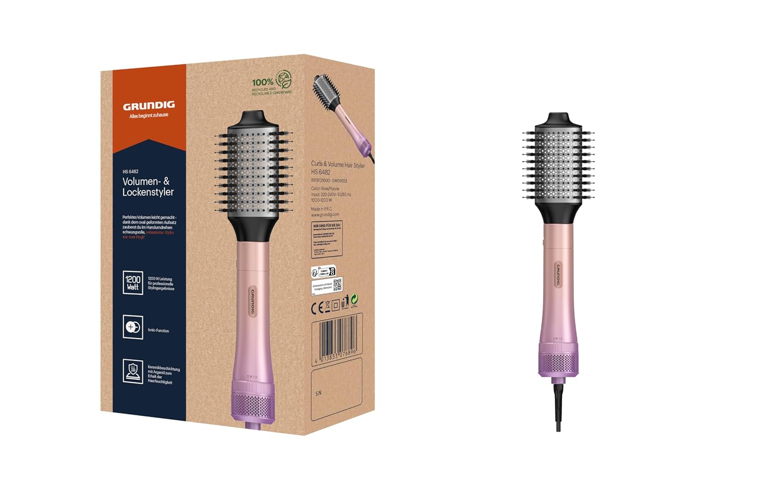 Detalle de Grundig HS 6482 Volumenstyler mit 1200 W