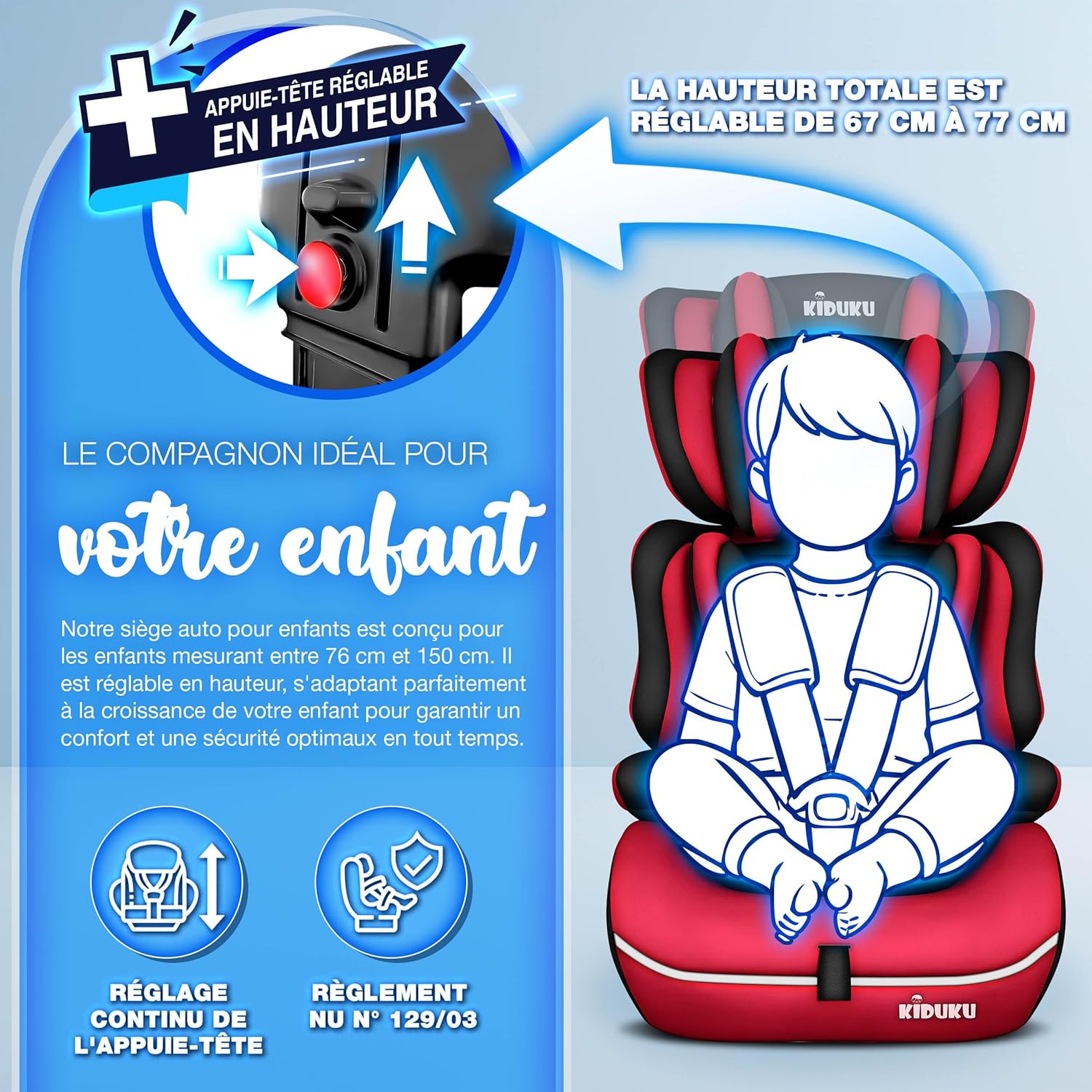 Thumbnail 6 de KIDUKU Siège auto 9–36 kg