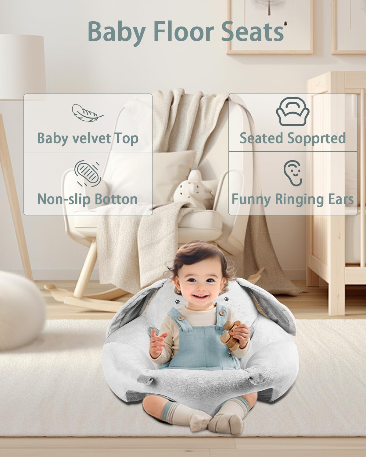 Thumbnail 4 de Suihuooo 3‑in‑1 Baby Play Mat with 5 Toys