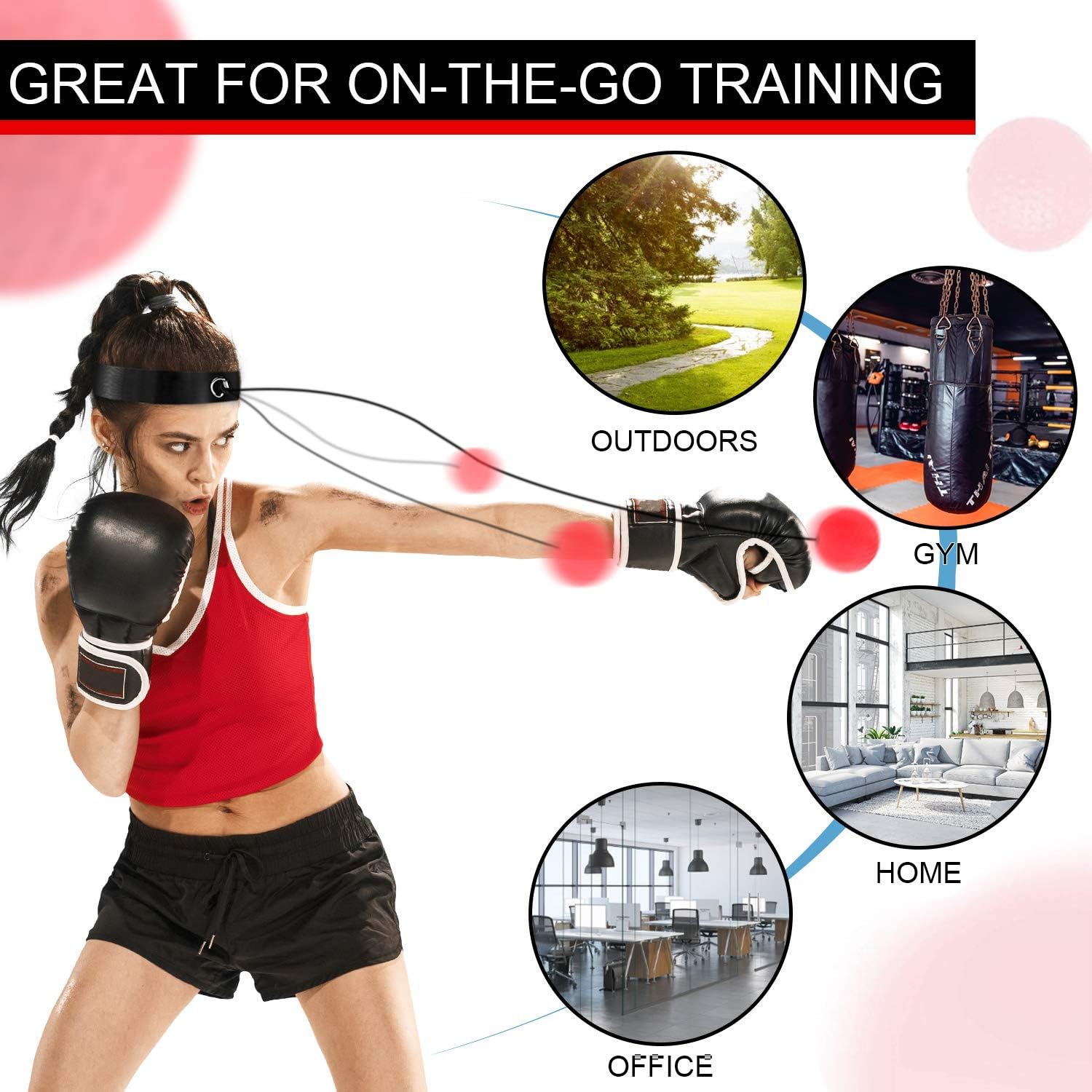 Thumbnail 5 de OOTO Upgraded Boxing Reflex Ball for Training 🥊