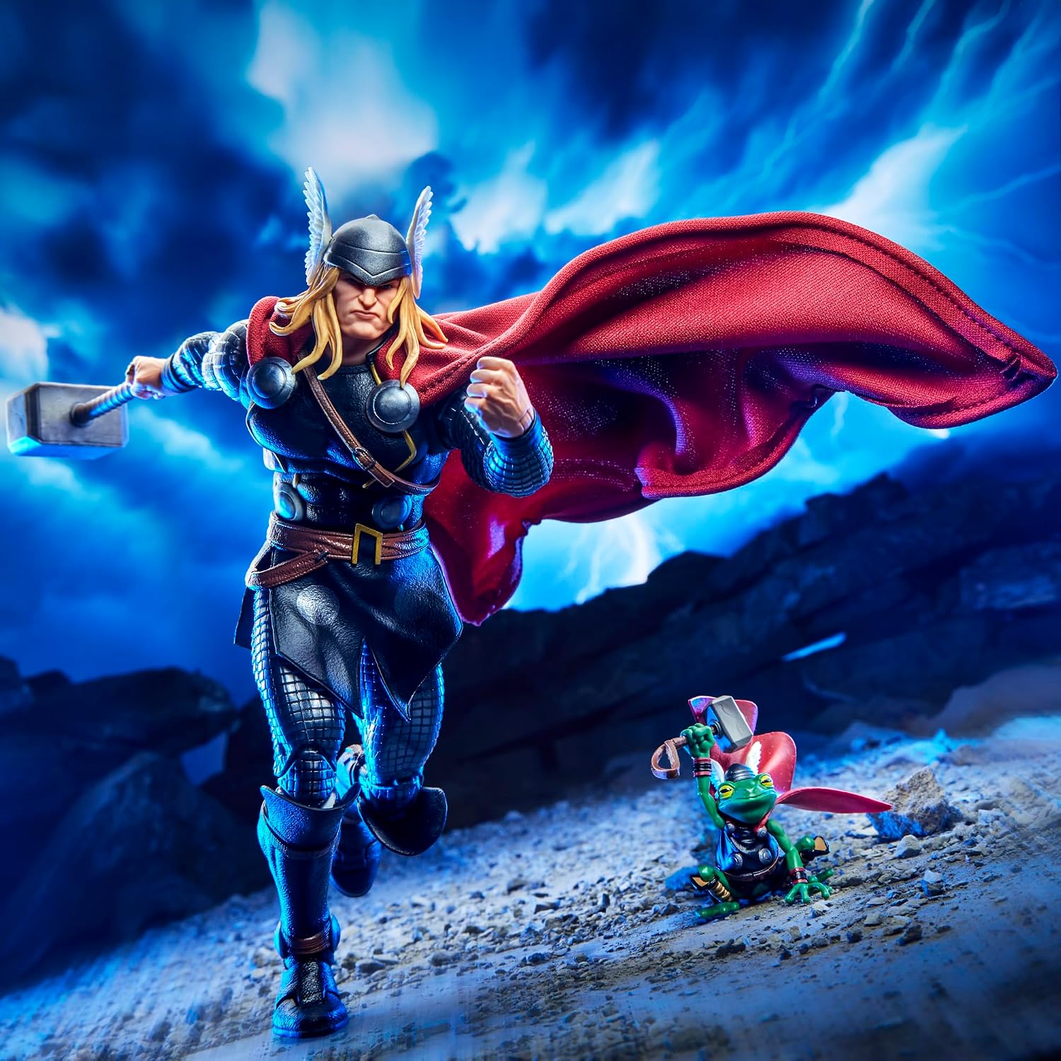 Detalle 1 de Marvel Legends Maximum G2067 Thor – figurka Deluxe 15 cm z 14 akcesoriami
