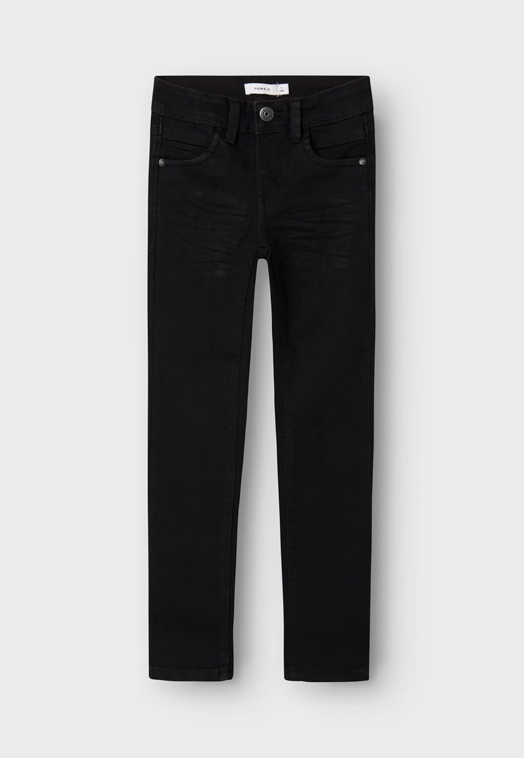 Detalle de NAME IT Jungen Nkmsilas Xslim 2002-tx Noos Slim-fit-Jeans, Schwarz, 146 EU