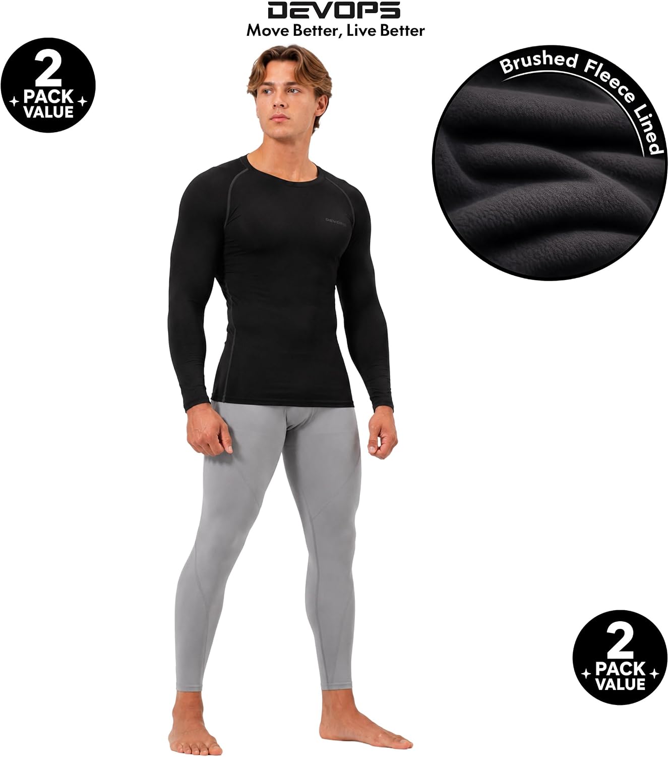 Thumbnail 6 de DEVOPS 2-Pack Thermal Compression Shirt