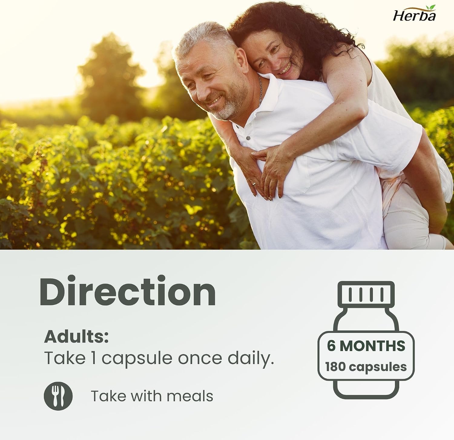 Detalle 2 de Herba NAC Supplements 600 mg Capsules, 180 Count, Made in Canada