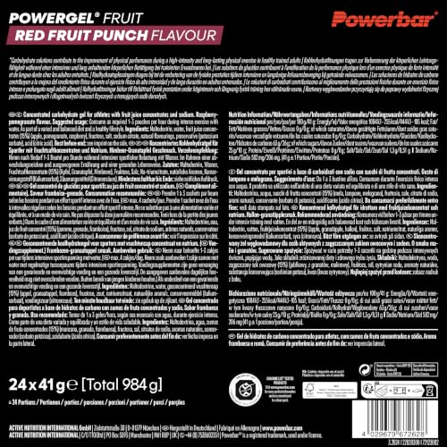 Thumbnail 4 de Powerbar PowerGel (24x41g) Red Fruit Punch – Energie & Ausdauer