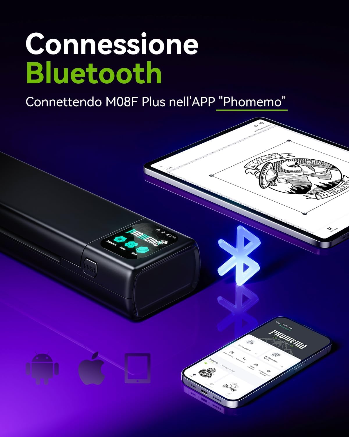 Thumbnail 2 de Phomemo M08F Plus Stampante stencil 715 g