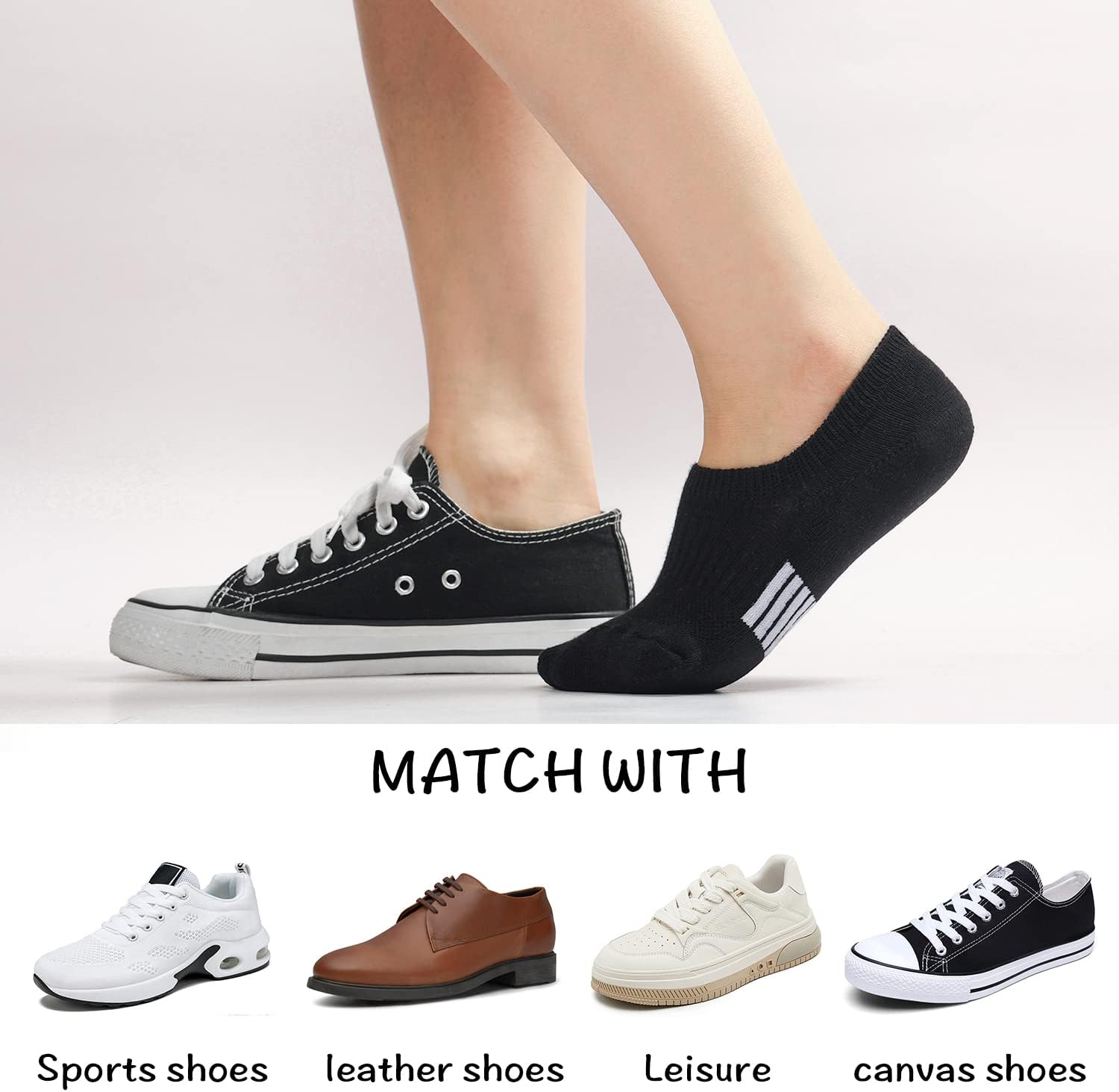 Thumbnail 6 de Toes Home Sneaker-Socken für Damen (6 Paar) mit Silikonpad – unsichtbare Füßlinge 35–38 & 39–42