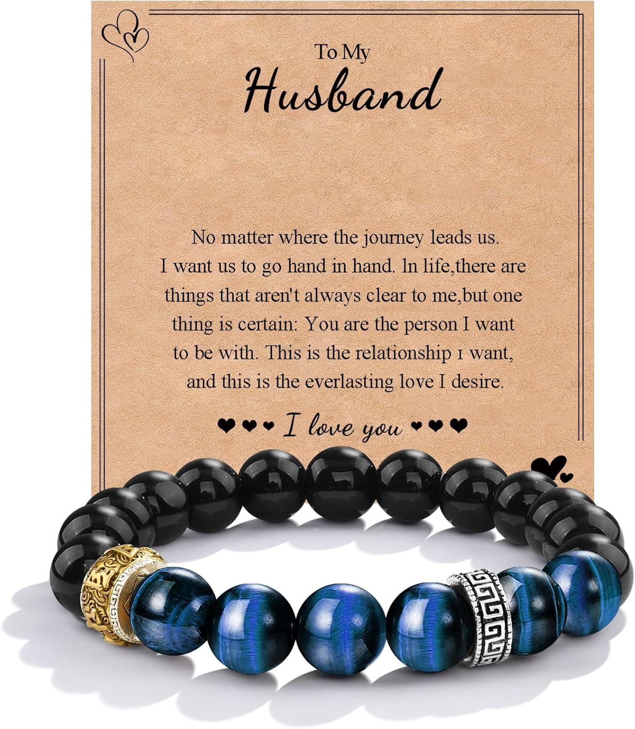 Thumbnail 6 de Seyaa Gifts Men Actually Want: Tiger Eye Beaded Bracelet with Elastic Cord