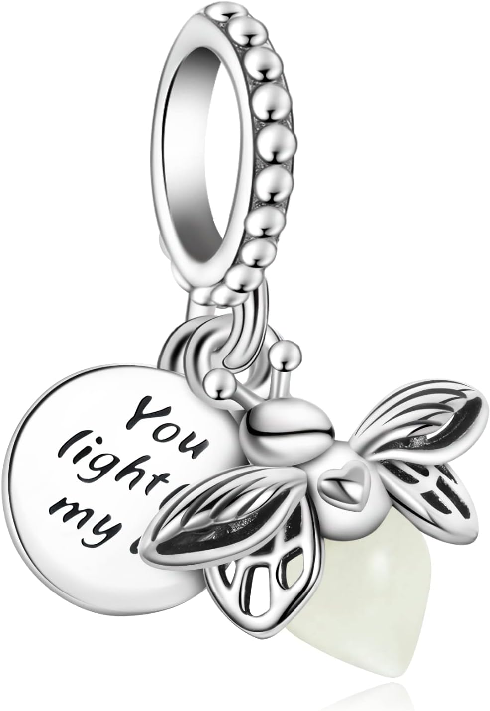 Thumbnail 6 de HAEPIAR 925 Sterling Silber Alien Charm für Armbänder – Zirkonia 4,5–5 mm