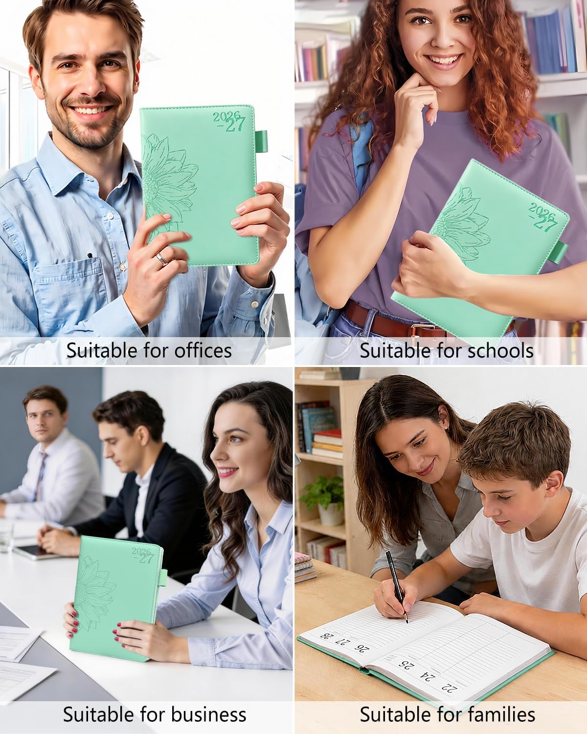 Thumbnail 4 de Diario 2026-2027 HW CASA – Agenda Settimanale A5 Multilingue con Copertina Impermeabile PU+CARTA