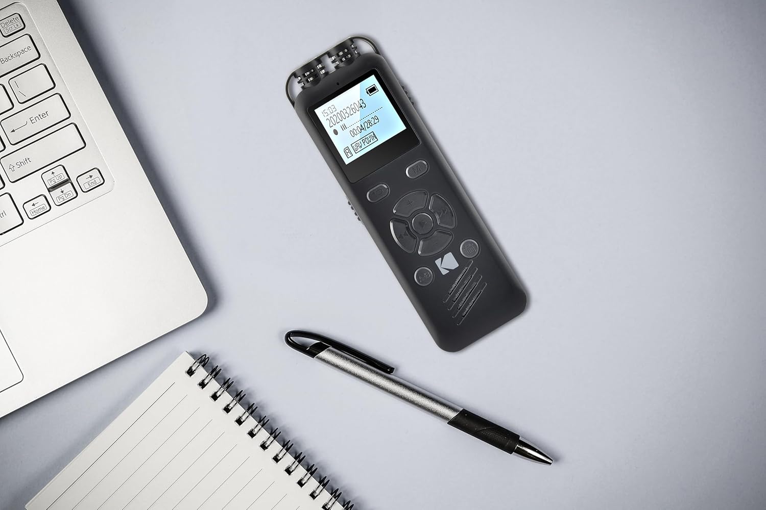 Detalle de KODAK VRC250 : mini enregistreur vocal rechargeable avec commande vocale et lecteur MP3
