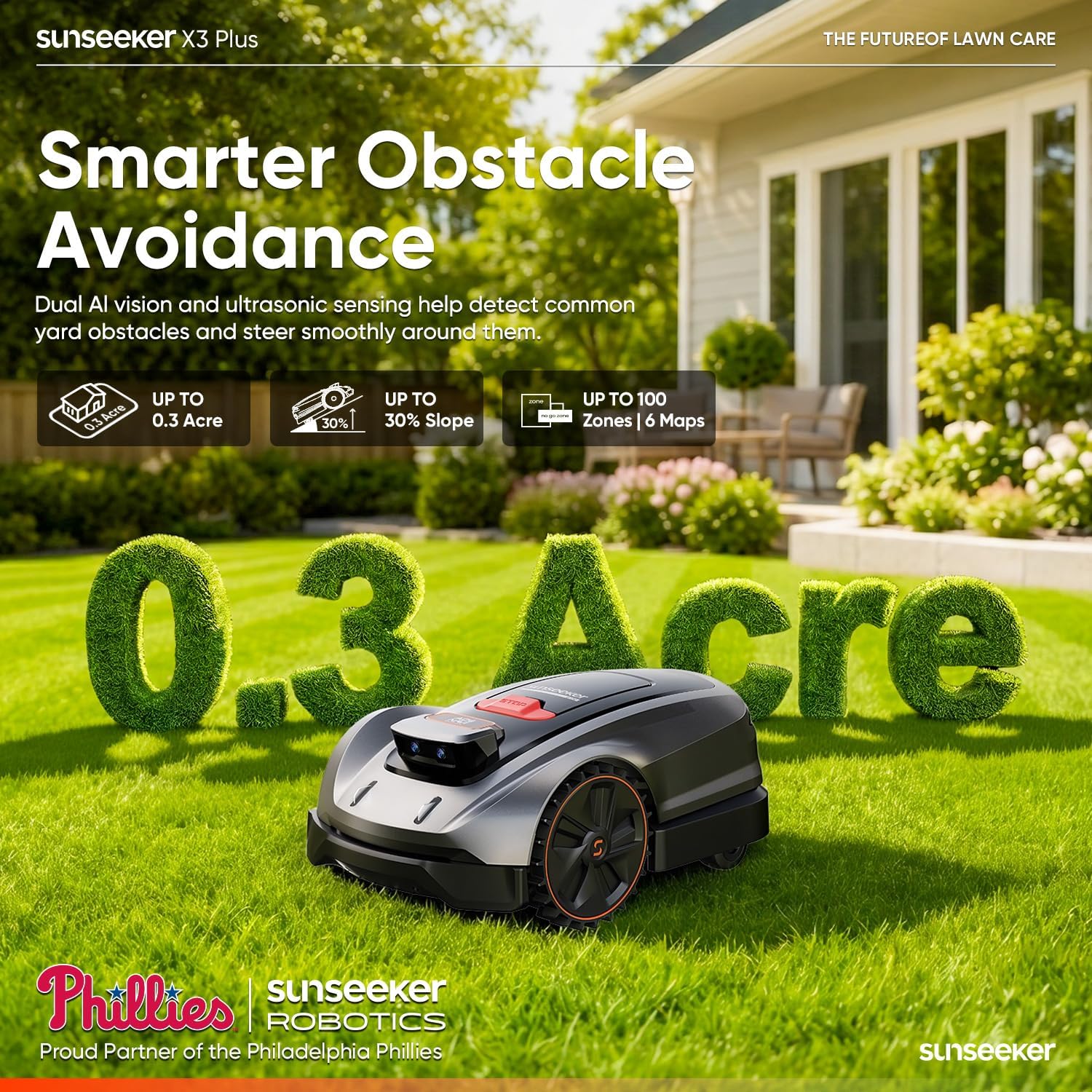 Detalle 2 de Sunseeker robot lawn mower 0.3 acre